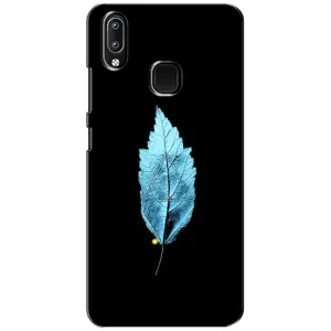 Чехол с картинками на черном фоне для ViVO Y93 Lite (Листочек)