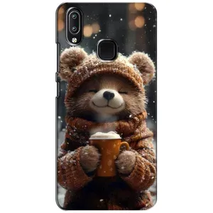 Друкований чохол 'Звірята з кавою' для ViVO Y93 Lite (Ведмедик з кавою)