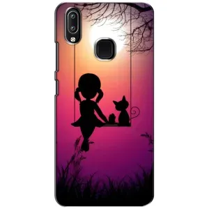 Девчачий Чехол для ViVO Y93 Lite (На качели)