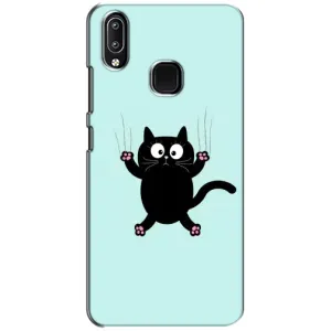 Силиконовый чехол с котиком для ViVO Y93 Lite (Падающий кот)
