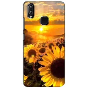 Чехол с Цветами для ViVO Y93 Lite (поле подсолнухов)