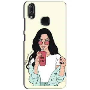 Силіконовый Чохол на ViVO Y93 Lite з картинкой Модных девушек (З напоєм)
