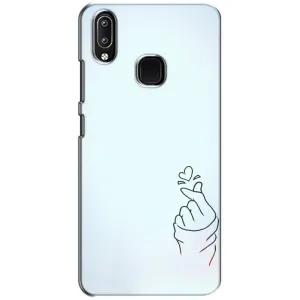 Чохол (Знак сердечка) для ViVO Y93 Lite (Сердечко на блакитному)