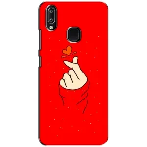 Чохол (Знак сердечка) для ViVO Y93 Lite (Сердечко на червоному)