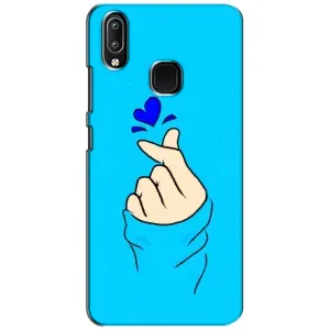 Чохол (Знак сердечка) для ViVO Y93 Lite (Сердечко на синоьому)