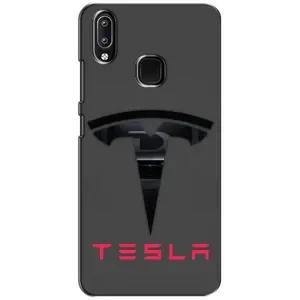 Силіконовий бампер з картинкою машини на ViVO Y93 Lite (Logo TESLA)