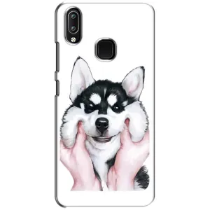 Бампер для ViVO Y93 Lite с картинкой "Песики" (Собака Хаски)