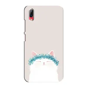 Чехол на тематику: Коты для Vivo Y93 / Y93S (Белый котик)