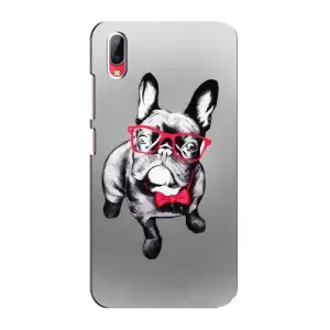 Чехол (ТПУ) Милые собачки для Vivo Y93 / Y93S (Бульдог в очках)