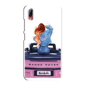 Силіконовый Чохол на Vivo Y93 / Y93S з картинкой Модных девушек (Дівчина на машині)