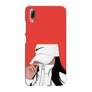 Силіконовый Чохол на Vivo Y93 / Y93S з картинкой Модных девушек (Дівчина Nike)