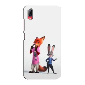 Силиконовый чехол с принтом Зоотрополіс для Vivo Y93 / Y93S (Джуди и Ник)