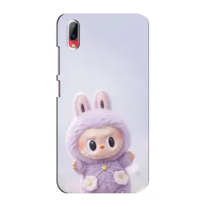Чехол с принтом Лабубу для Vivo Y93 / Y93S (Фиолетовый Лабубу)