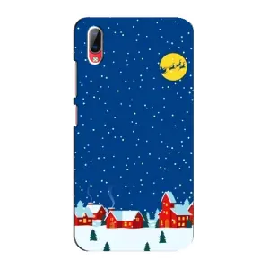Силиконовый бампер на рождество для Vivo Y93 / Y93S (Город в снегу)
