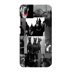 Чехол ДОБЕРМАН для Vivo Y93 / Y93S (Коллаж Доберман)
