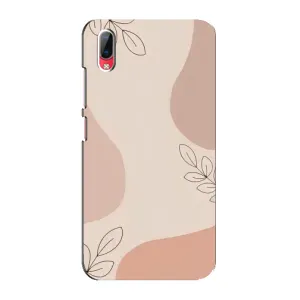 Чехол цветочный дизайн для Vivo Y93 / Y93S (Коричневый фон)