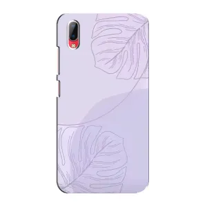 Чехол цветочный дизайн для Vivo Y93 / Y93S (Монстера фиолетовая)