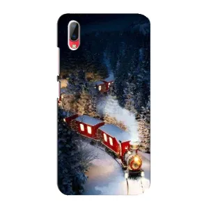 Силиконовый бампер на рождество для Vivo Y93 / Y93S (Поезд)