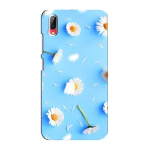 Чехол с Цветами для Vivo Y93 / Y93S (ромашки на голубом)