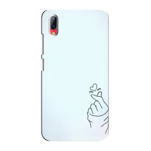 Чохол (Знак сердечка) для Vivo Y93 / Y93S (Сердечко на блакитному)