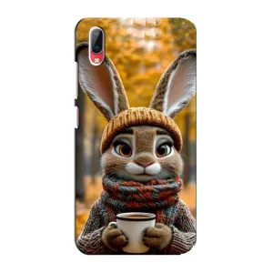 Печатный чехол «Зверята с кофе» для Vivo Y93 / Y93S (Зайчик с кофе)