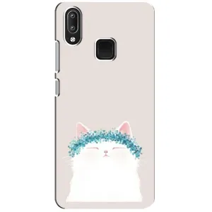 Чехол на тематику: Коты для Vivo Y95 (Белый котик)