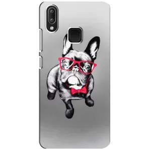 Чехол (ТПУ) Милые собачки для Vivo Y95 (Бульдог в очках)