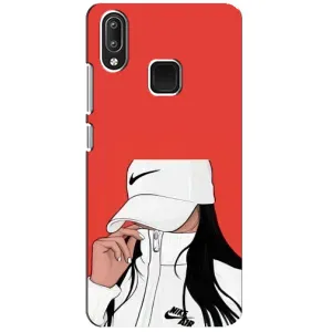 Силиконовый Чехол на Vivo Y95 с картинкой Стильных Девушек (Девушка Nike)