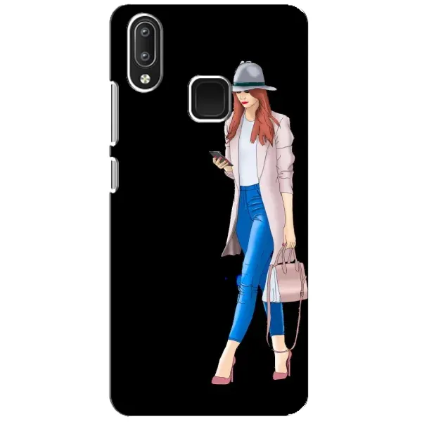 Чехол с рисунком «Девушка со смартфоном» для Vivo Y95