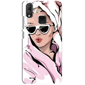 Чехол с картинкой Модные Девчонки Vivo Y95 (Девушка в халате)
