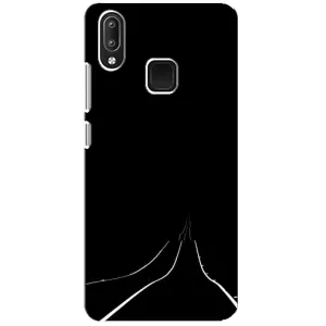 Чохол з картинками на чорному фоні для Vivo Y95 (Дорога)