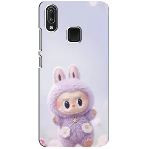 Чохол з принтом Лабубу для Vivo Y95 (Фіолетовий Лабубу)