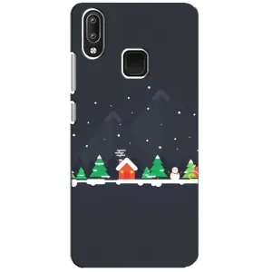 Силіконовий бампер на різдво для Vivo Y95 (Місто зимове)