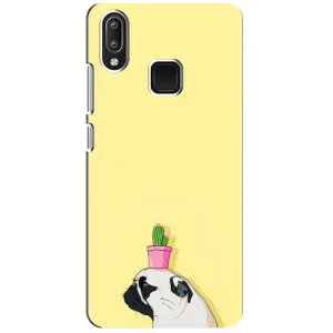 Бампер для Vivo Y95 с картинкой "Песики" (Кактус на голове)