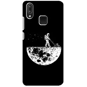 Силиконовый Чехол с принтом "Космонавты" на Vivo Y95 (Космонавт)
