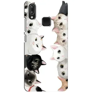 Силиконовый чехол с котиком для Vivo Y95 (Коты)