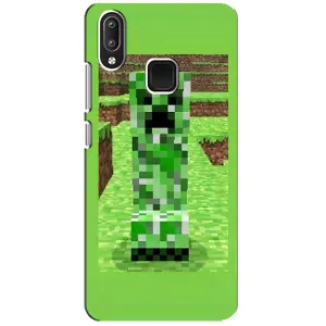 Чехлы для Vivo Y95 (Персонажи Майн Крафт) (Крипер 2)