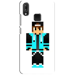 Чехлы для Vivo Y95 (Персонажи Майн Крафт) (Мальчик в голубом)