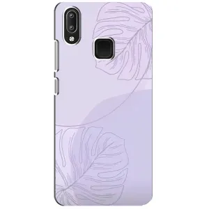 Чохол квітковий дизайн для Vivo Y95 (Монстера фіолетова)
