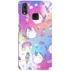 Чехол Unicorn на Vivo Y95 (Радуга и Единорог)