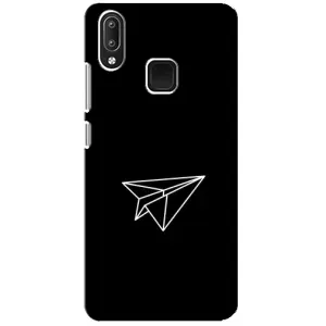 Чохол з картинками на чорному фоні для Vivo Y95 (Літак)