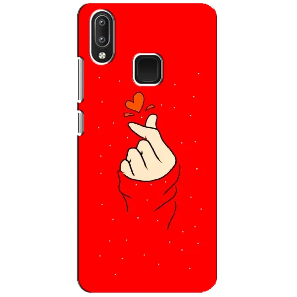 Чехол с рисунком «Сердце на красном» для Vivo Y95
