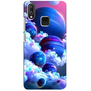 Чехлы КОСМОС для Vivo Y95 (Синие планеты)