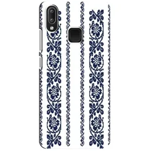 Силиконовый Чехол на Vivo Y95 с картинкой Вышиванки (Синяя вышиванка)