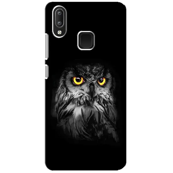 Чехол с рисунком «Сова на чёрном» для Vivo Y95 Чехол с рисунком «Сова на чёрном» для Vivo Y95