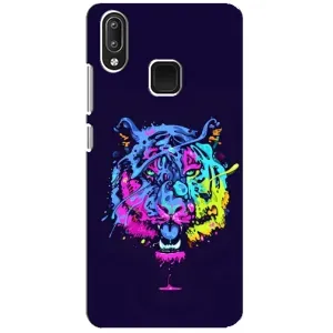 Силиконовый бампер с картинкой животных для Vivo Y95 (Тигр-Арт)