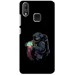 Силиконовый Чехол с принтом "Космонавты" на Vivo Y95 (В руках земля)