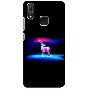 Силиконовый бампер с картинкой животных для Vivo Y95 (Яркий олень)