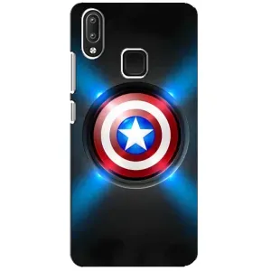 Чехол с Щитом Капитана Америки на Vivo Y95 (Яркий Щит Капитана)