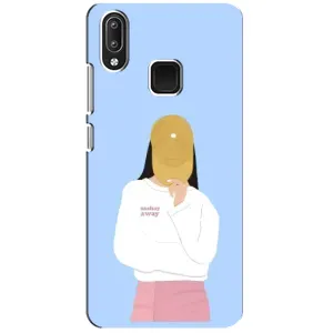 Силиконовый Чехол на Vivo Y95 с картинкой Стильных Девушек (Желтая кепка)